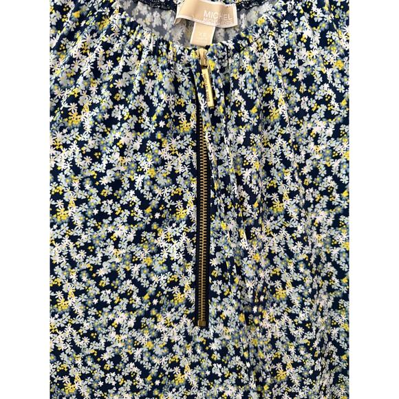 Michael by Michael Kors Preppy Ditzy Floral Dress‎ Multicolor Stretchy Size XS - Picture 5 of 9